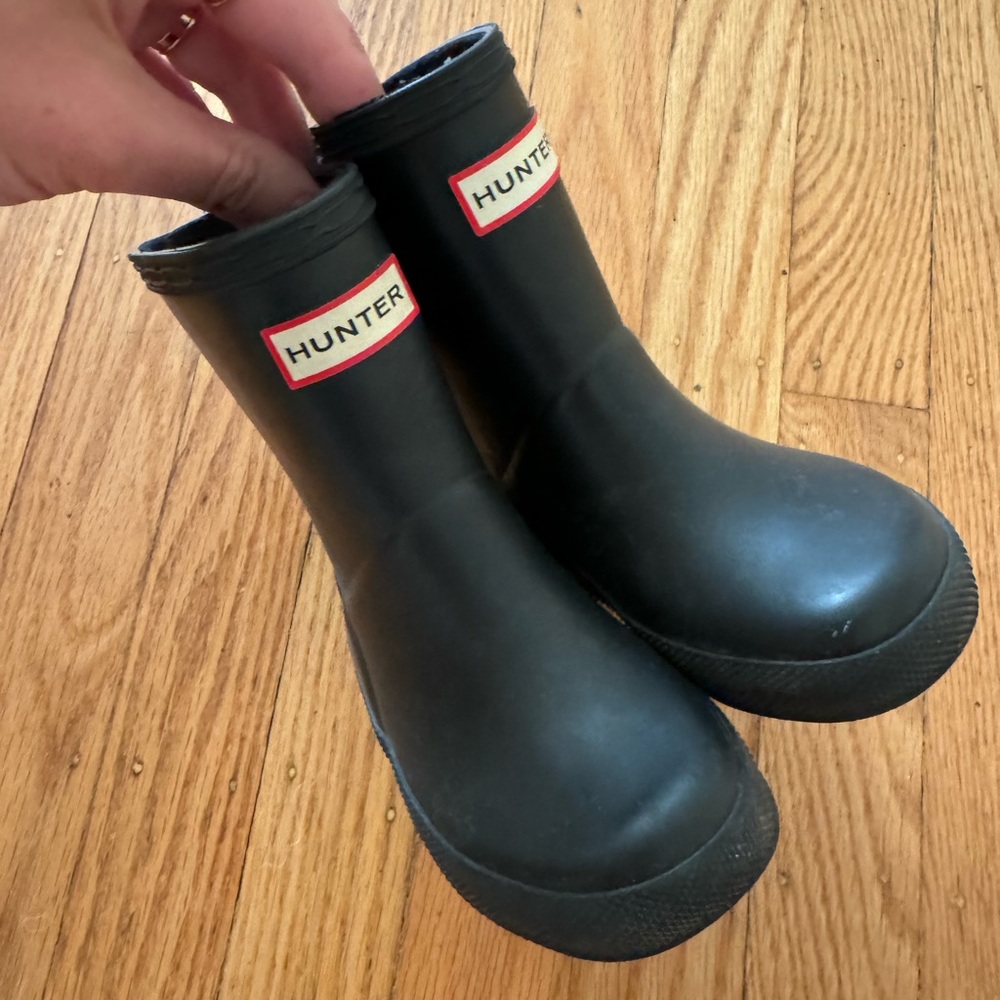 Toddler Hunter Rain Boots, Black